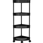 Višeslojna metalna podna polica za odlaganje – elegantno rešenje za kuhinju i kupatilo - Slika 2