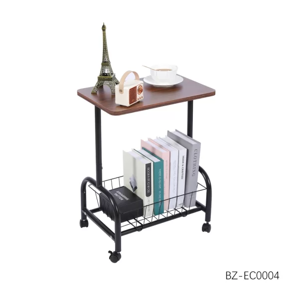 Višefunkcionalni stočić za odlaganje – drveni organizer sa dve police