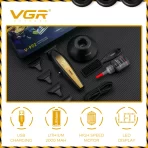 VGR V-992 trimer za šišanje – Profesionalni barber trimer sa DLC oštricom - Slika 5