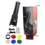 Punjiva LED baterijska lampa – Teleskopska aluminijumska flashlight visokog lumena - Slika 4