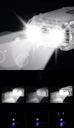 Električni upaljač sa baterijskom lampom  – multifunkcionalni USB punjivi uređaj sa LED svetlom - Slika 6