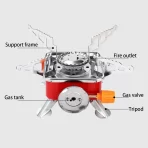 Rešo na gas – prenosivi mini plinski rešo za kampovanje, planinarenje i piknik - Slika 5