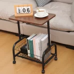 Višefunkcionalni stočić za odlaganje – drveni organizer sa dve police - Slika 5