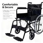 Aluminijumska invalidska kolica – Lagana manualna kolica sa odvojivim osloncem za noge - Slika 2