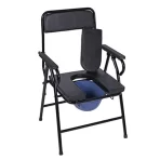 Toalet stolica za starije i osobe sa invaliditetom – Metalna prenosiva komoda - Slika 3