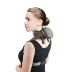 Električni masažer za vrat i ramena sa grejanjem – bežični USB masažer sa vibracijom i dubinskom masažom