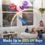 Ogledalo folija za prozore – samolepljiva zaštitna folija za staklo sa UV i toplotnom zaštitom - Slika 2