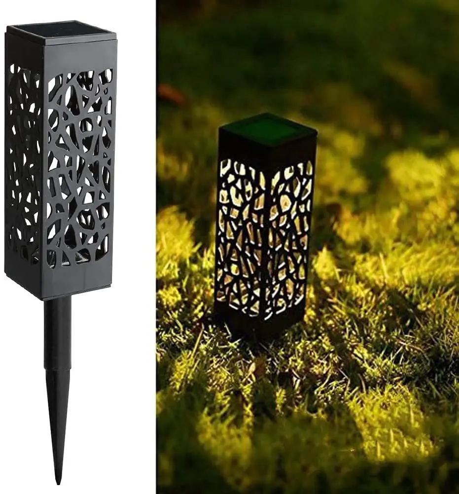 Solarna LED baštenska lampa RGB Solarna lampa za travnjak toplo žuta