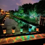 Solarna lampa za ogradu Hejia HJ-096 – dekorativna rasveta za ogradu, gelender i dvorište - Slika 6