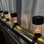 Solarna lampa za ogradu Hejia HJ-096 – dekorativna rasveta za ogradu, gelender i dvorište - Slika 3