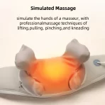Električni masažer za vrat i leđa – Smart shiatsu masaža sa grejanjem - Slika 3