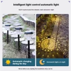 LED solarna lampa za dvorište IP65 – spoljašnja rasveta za baštu, stazu i travnjak - Slika 3