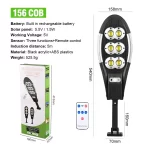 Solarna LED ulična lampa sa senzorom pokreta – vodootporna lampa sa daljinskim - Slika 2