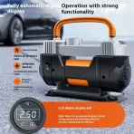 Prenosni Kompresor za Gume 12V – Digitalna Pumpa za Auto, Motor i Bicikl - Slika 2