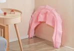 Zaštitna Mreža za Krevetac Roze Sklopljena