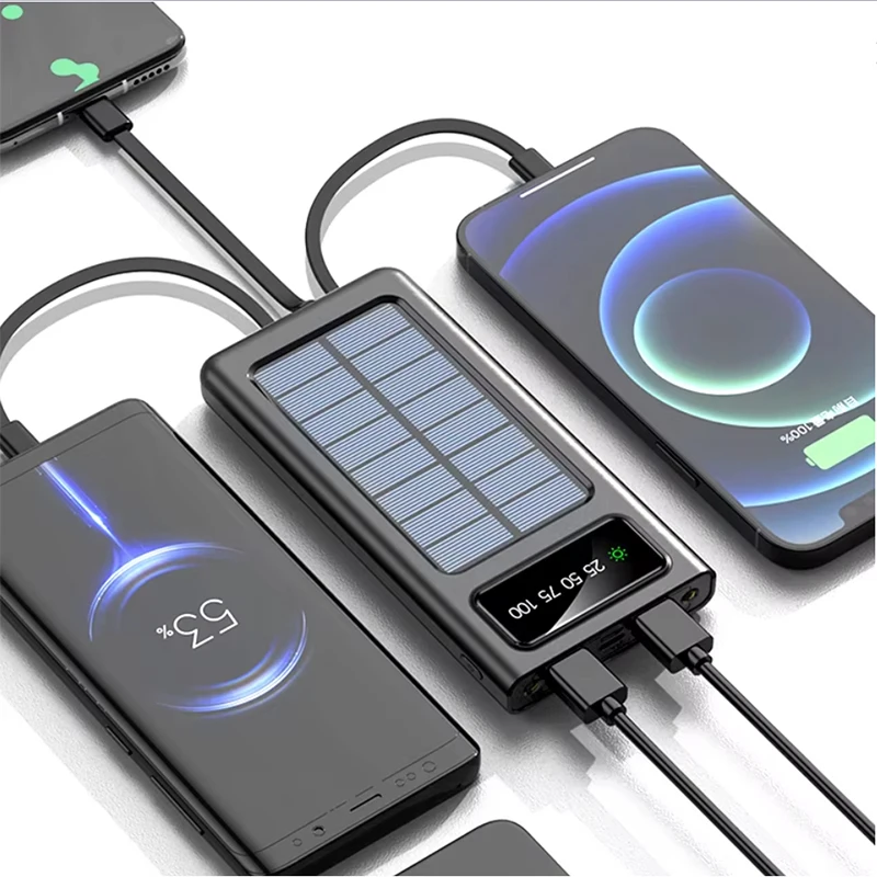 Power bank telefoni Power bank 5000mAh u crnoj boji prikaz kako puni telefone