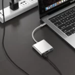 USB-C na HDMI 4K adapter 3-u-1 sa USB 3.0 i USB-C PD priključkom - Slika 2